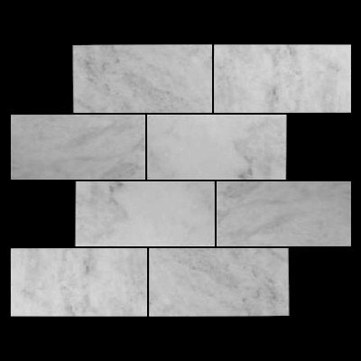 Carrara Marble Italian White Bianco Carrera 12x24 Marble Tile Polished